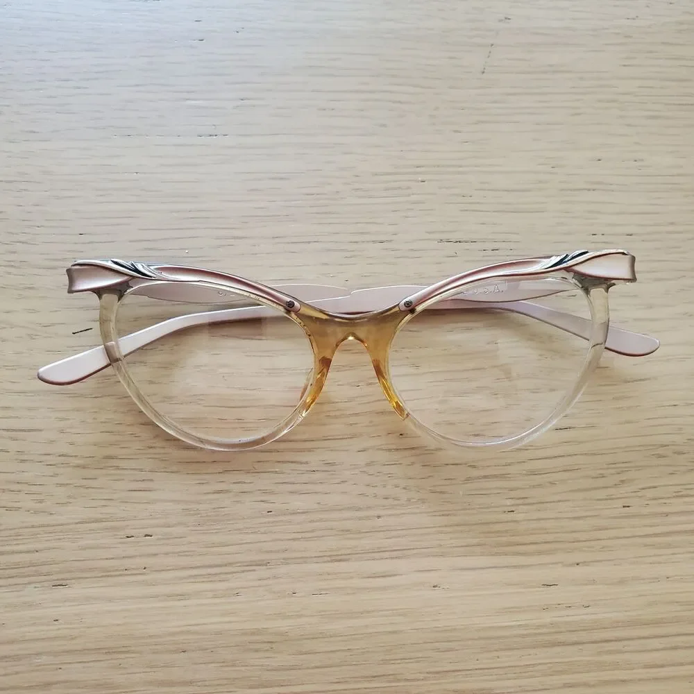 Vintage 50s Donald Pliner Cat Eye Glasses